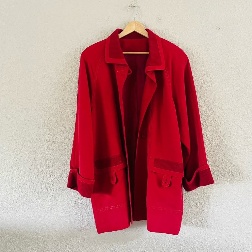 Vintage Red Drape Coat